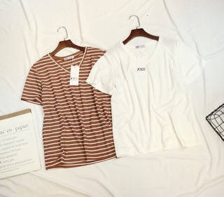 Pull kẻ cổ tim xuất dư ( giá sale)
