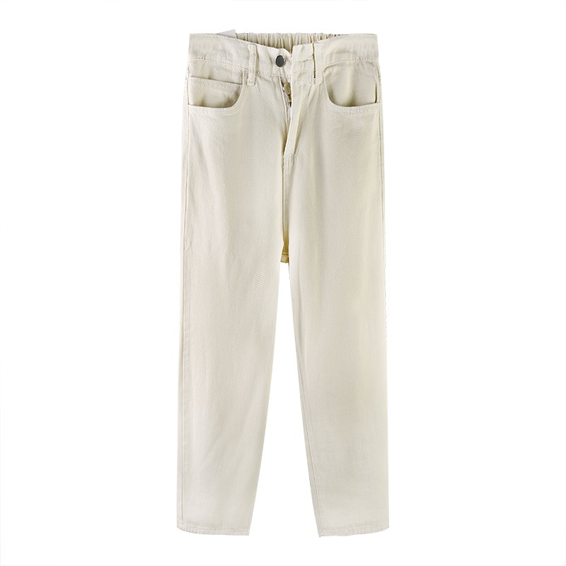Quần Denim Xiaozhainv Ống Suông Lưng Cao Dáng Rộng | BigBuy360 - bigbuy360.vn