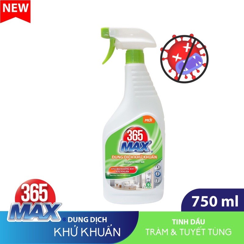 NƯỚC RỬA TAY XỊT KHỬ KHUẨN 365 max