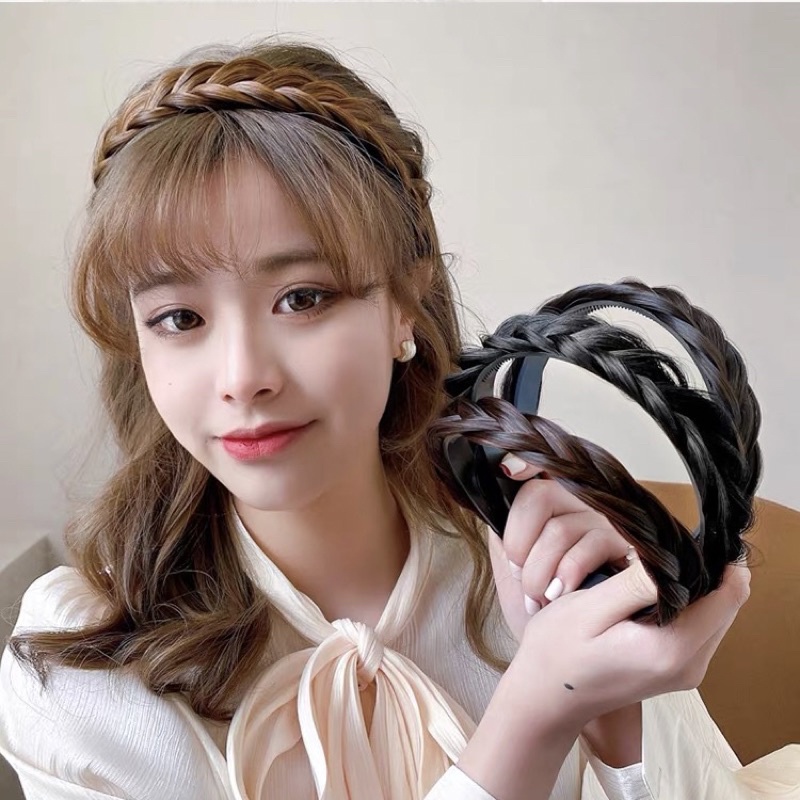 Shopbelinh - Bờm tóc xược tóc giả tóc tết bím xinh xắn bản vừa