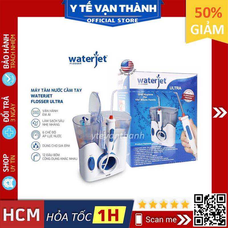 ✅ [BH 12 THÁNG] Máy Tăm Nước Để Bàn Waterjet Flosser Ultra | Chính Hãng USA -VT0508