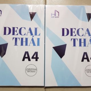 Đề can đế xanh a4 100 tờ / tập