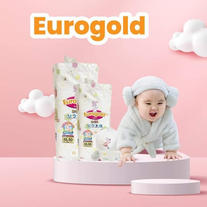 Bỉm quần EUROSOFT gold xuất nhật dân/ quần S/M/L/XL/XXL/XXXL 50miếng