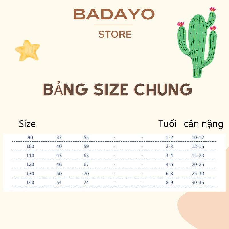 Combo 3 quần ngắn bé trai bé gái unisex mùa hè chất cotton mềm mại BADAYO E2.043.08