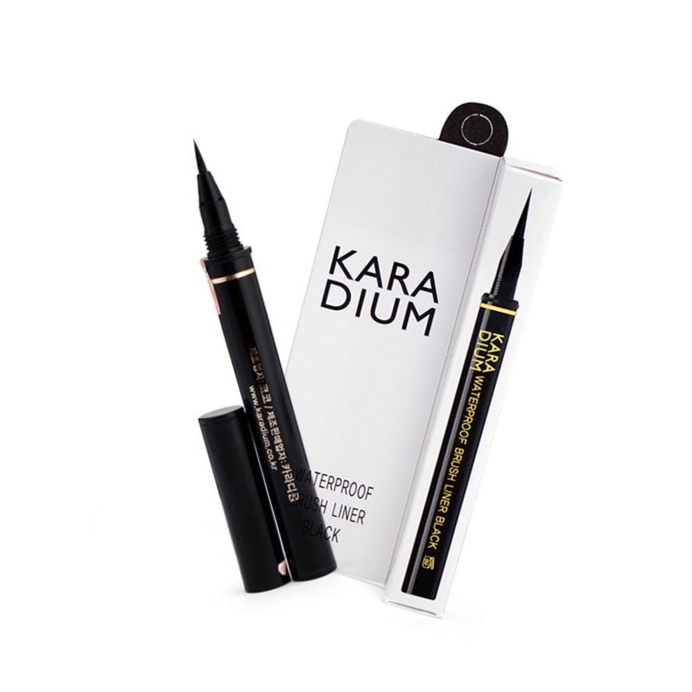 Bút dạ kẻ mắt Karadium Waterproof Brush Liner Black