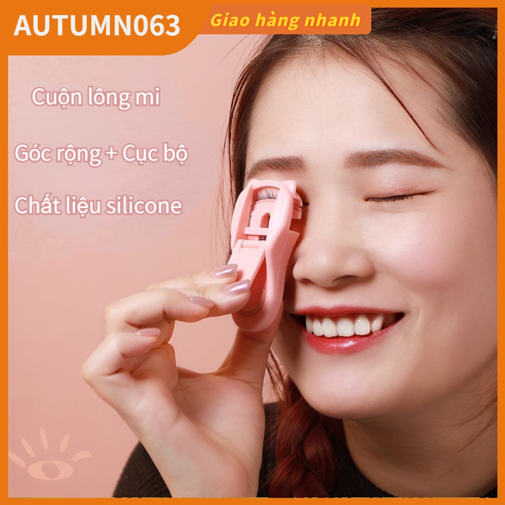 Đồ uốn mi hình mèo dễ thương góc rộng dài mi có thể mang đi