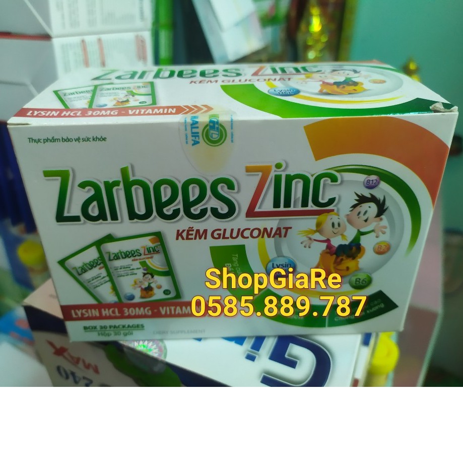 Zarbees Zinc bổ sung kẽm, hỗ trợ ăn ngon, tăng cường sức khỏe, đề kháng, miễn dịch chống còi xương