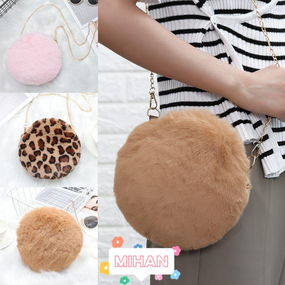 Túi Xách Tròn Phủ Lông Mềm Mịn MIHAN1