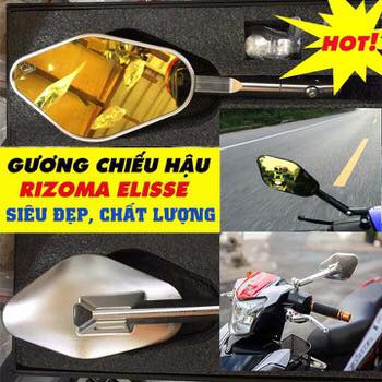 Gương chiếu hậu rizoma elis 360 - hàng loại 1 cực kì sắc nét - elisse