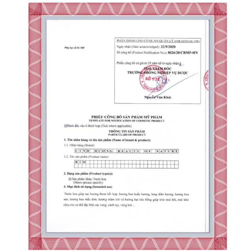 Nước Hoa Vùng Kín Bim 5ml | Thế Giới Skin Care