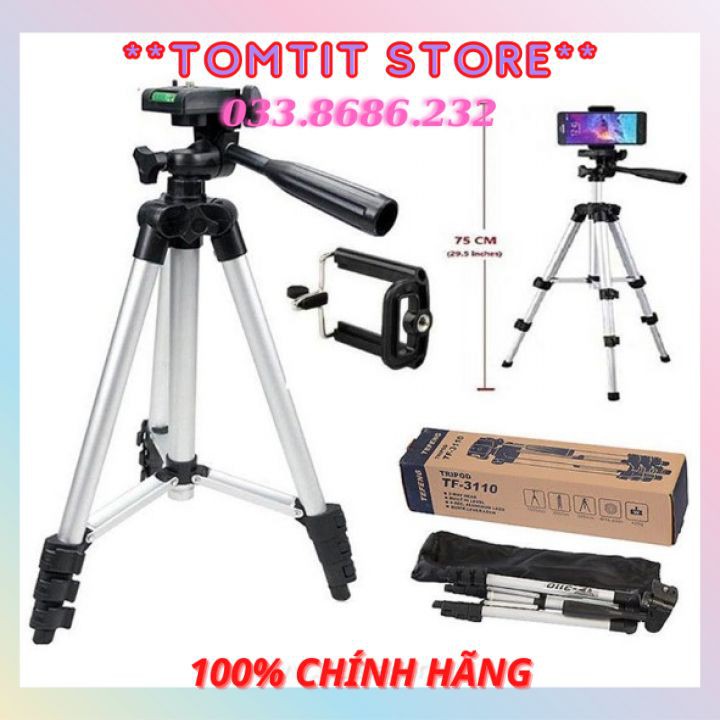 Gậy chụp ảnh tripod 3120 cao cấp, cứng cáp, chắc chắn, tiện lợi, kèm remote kết nối bluetooth