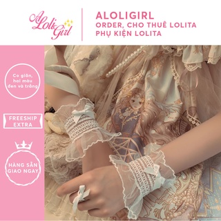 [SẴN / MỚI] Wrist cuffs lolita voan / Phụ kiện tay lolita
