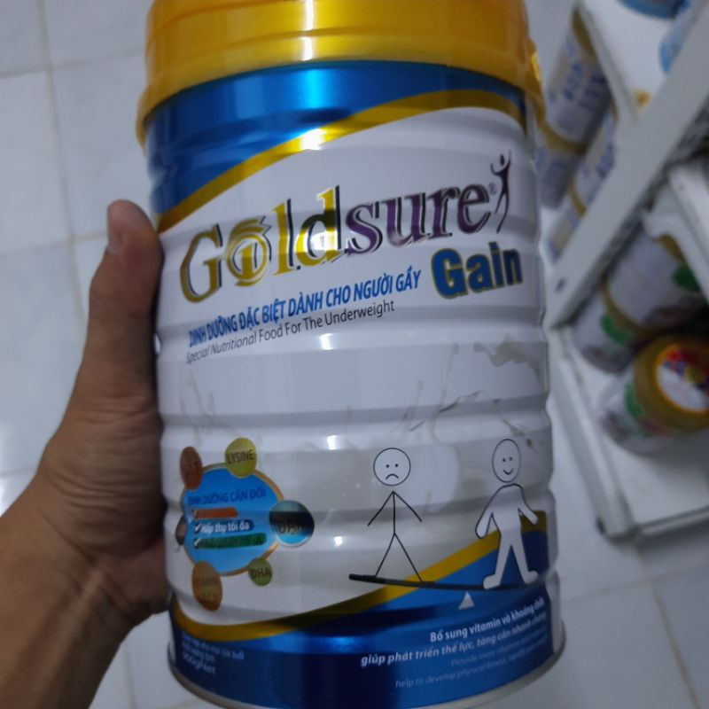 combo 3 lon sữa tăng cân goldsure gain NC 900g