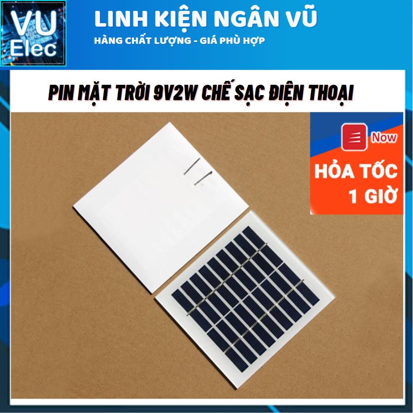 Tấm pin năng lượng mặt trời 9V 2W NLMT