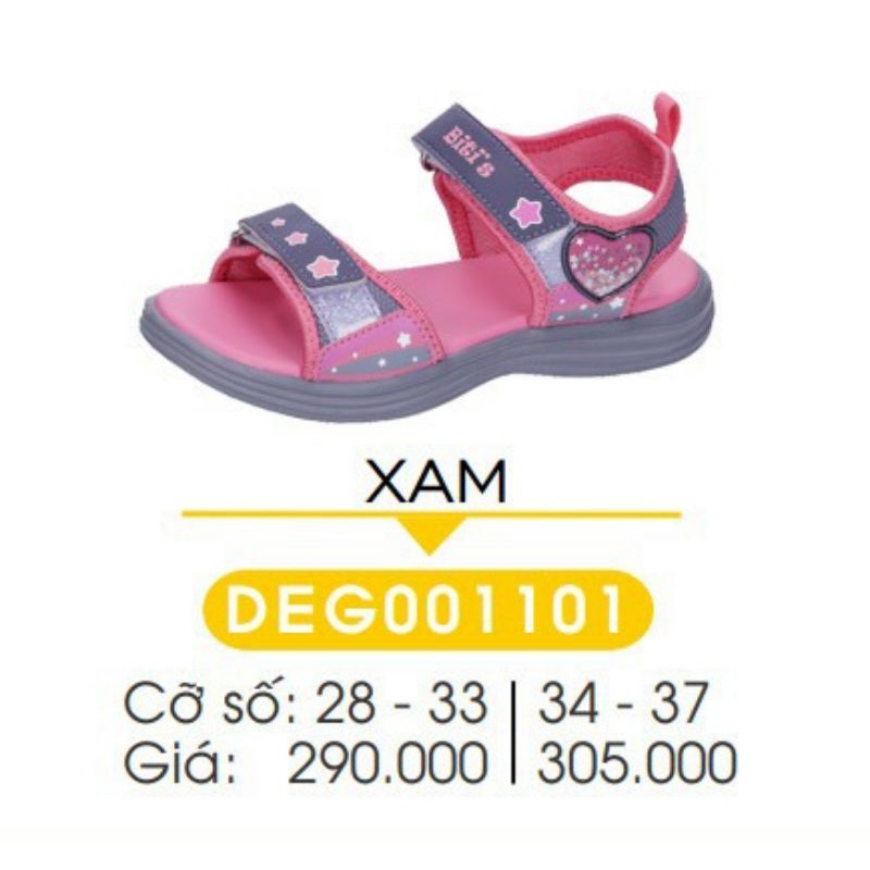 Sandal bé gái quai ngang đế nhẹ bền đẹp