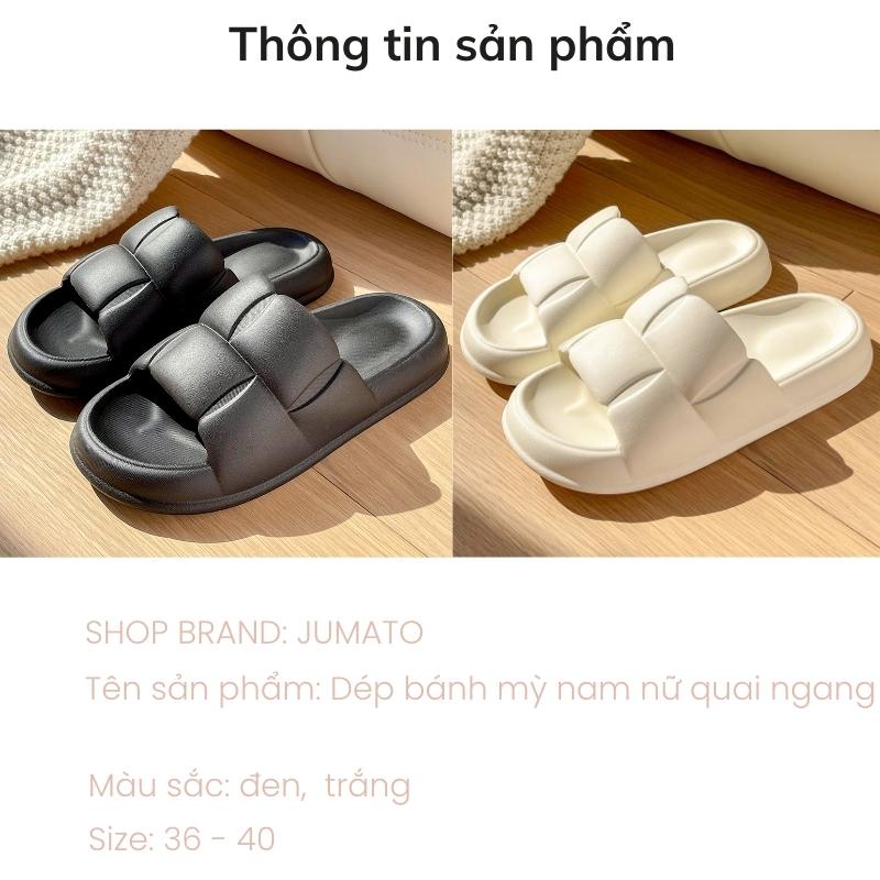 Dép lê nữ bánh mỳ độn đế quai ngang đế cao 5cm 1k siêu rẻ và xinh đang hot JUMATO G2.021.TR.36