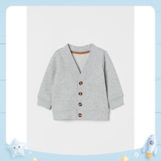 Áo Len Khoác Ngoài Cúc Cài HM Auth, Áo Khoác Len Bé Trai, Bé Gái, Sweatshirt cardigan HM