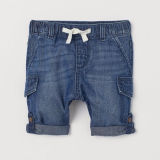 Short jean HM auth gập gấu cho bé trai