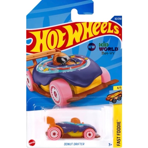 Xe mô hình Hot Wheels basic Bánh kem Donut Drifter HCV51, 40K.