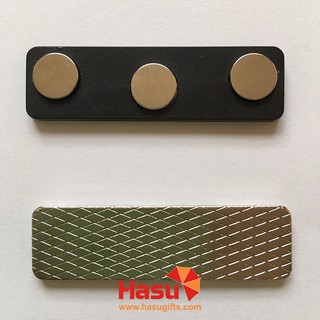 Nam châm bảng tên - Nam châm bảng tên 3 nút 45x13mm