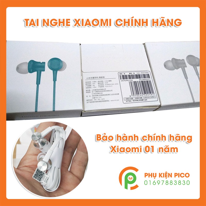 tai nghe xiaomi basic mi in-ear headphones basic 2017 piston 4.0 lite ( Bảo hành chính hãng Xiaomi 01 năm )