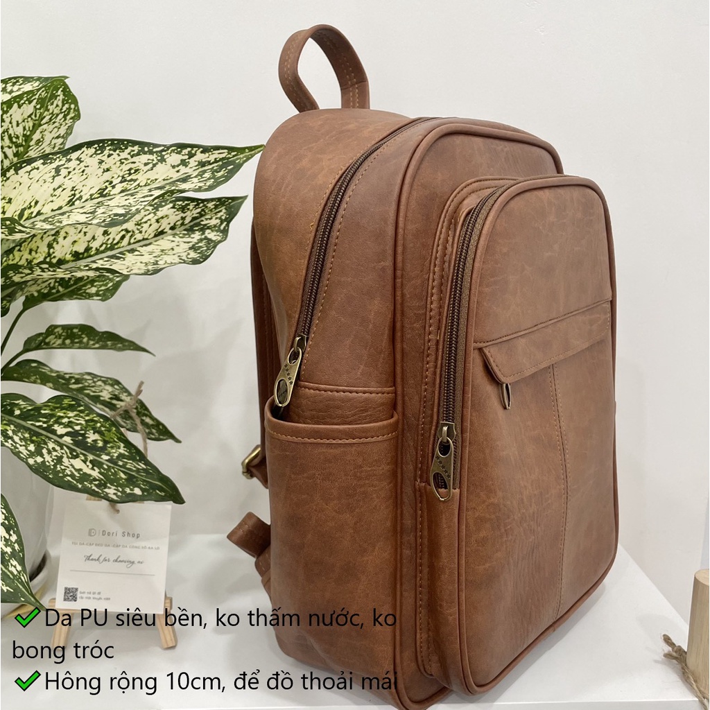 BA LÔ DA CAO CẤP - BALO NỮ ĐỂ A4 LAPTOP12IN BL17 | DORI