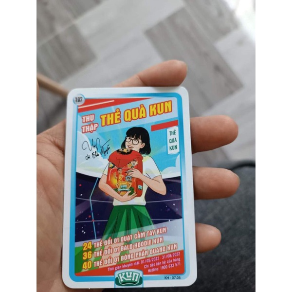 Thẻ Kun Vận Động mới đổi quạt, balo, bóng