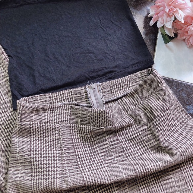 SET VEST CARO VÀ CHÂN VÁY ( SET VEST BLAZER ) phong cách ulzzang | BigBuy360 - bigbuy360.vn