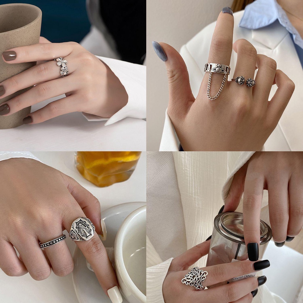 Nhẫn Hình Hoa/Bướm/Sướm Xinh Xắn Hợp Thời Trang