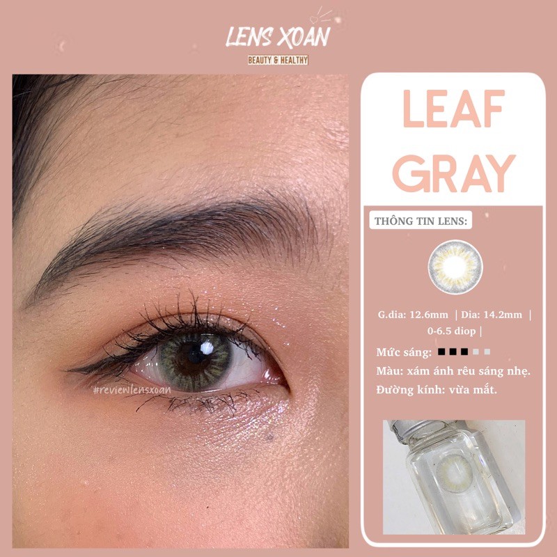 KÍNH ÁP TRÒNG LEAF GRAY ( XÁM ÁNH XANH RÊU)