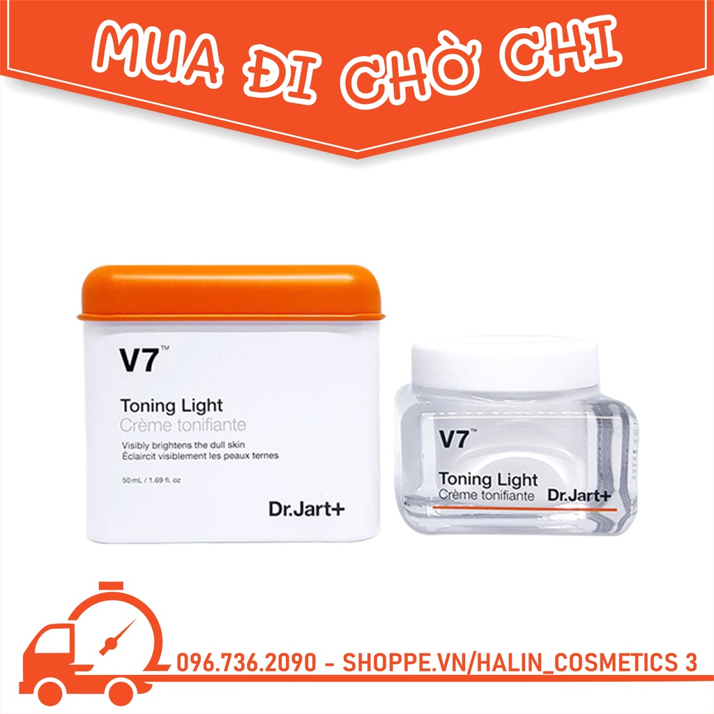 Kem Dưỡng Trắng Da💖FREESHIP💖Kem Dưỡng Trắng Da Dr.Jart V7 Toning Light 50Ml HALIN0012 Cao Cấp
