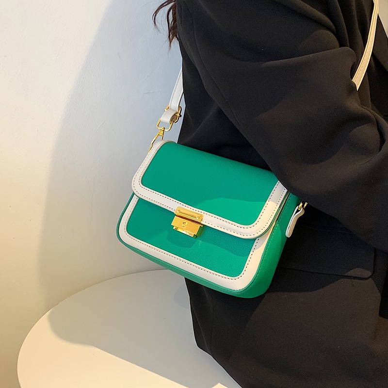 Túi Đeo Vai Màu Sắc Tương Phản Thời Trang Cho Nữ