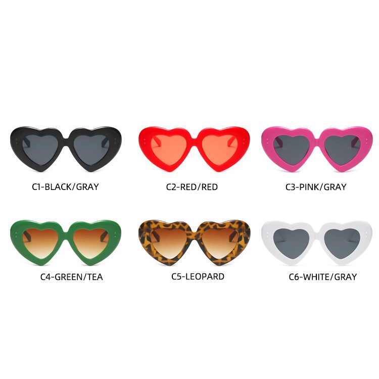 Kính Mát Gọng Hình Trái Tim Thời Trang 2022 Phong Cách Âu Mỹ