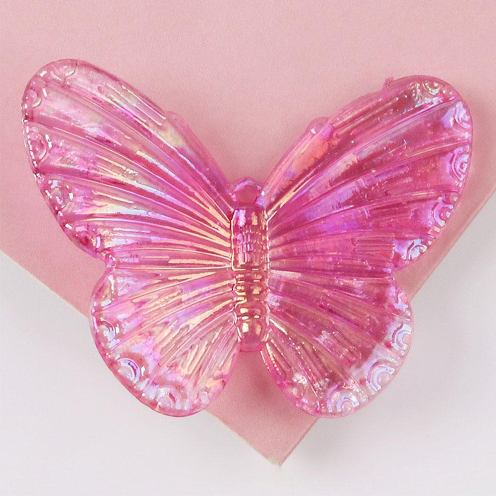 Set 10 Mặt Vòng cổ Hình Bướm Acrylic Mạ Điện DIY