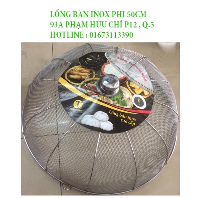 Lồng bàn inox ( 50cm--60cm)