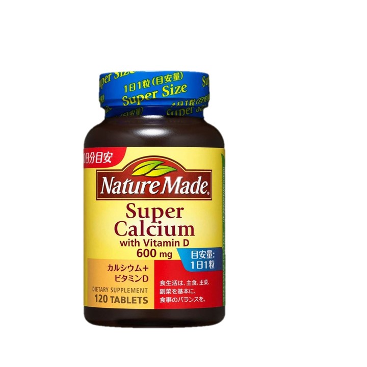Viên uống bổ sung Canxi và Vitamin D Nature Made Supper Calcium 120 viên