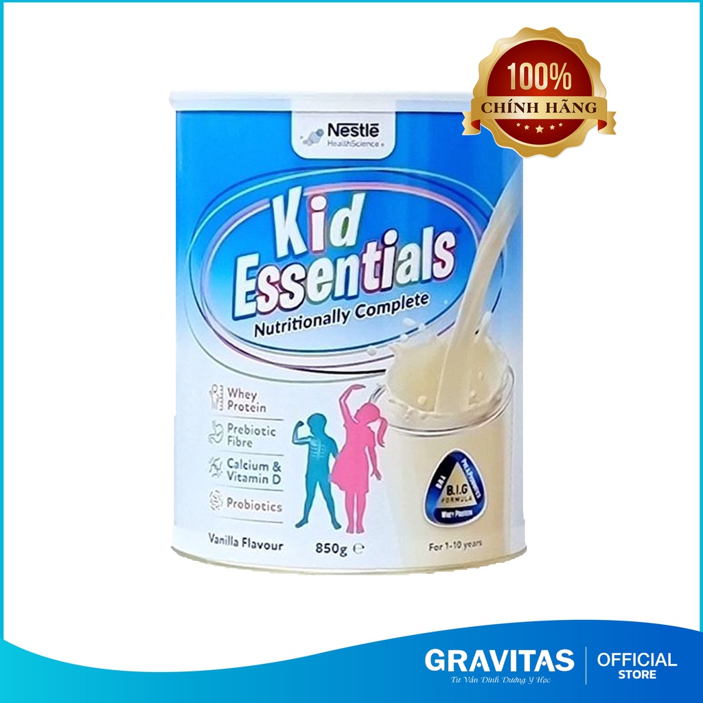 Sữa Kid Essentials Mẫu Mới Úc Vị Vani 800g