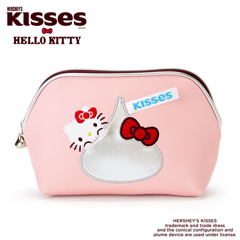 Túi Đựng Mỹ Phẩm / Khăn Giấy / Mỹ Phẩm Bằng Da Pu Cỡ Lớn Chống Thấm Nước In Họa Tiết Hello Kitty Dễ Thương