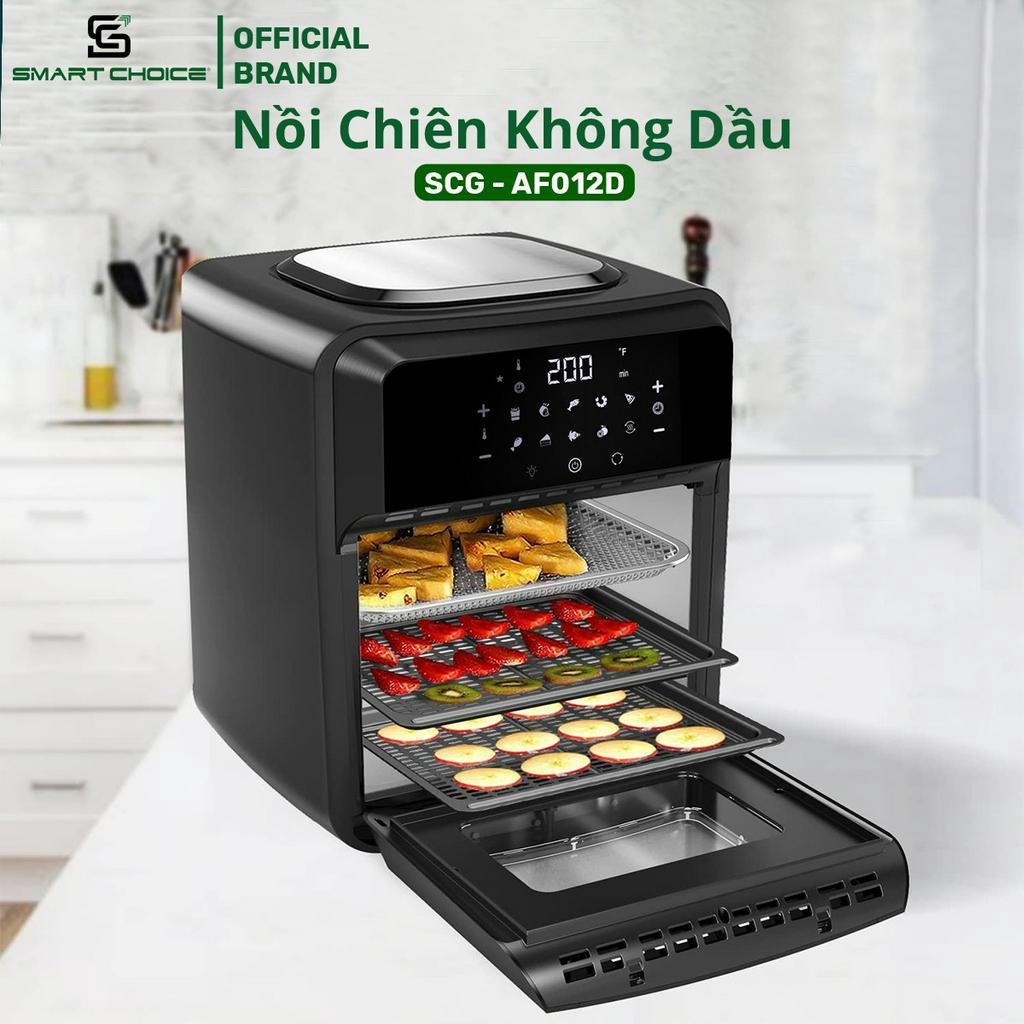 Nồi Chiên Không Dầu 12L SMARTCHOICE SCG-AFO12D Công Suất Mạnh 1800W - BH 18 Tháng