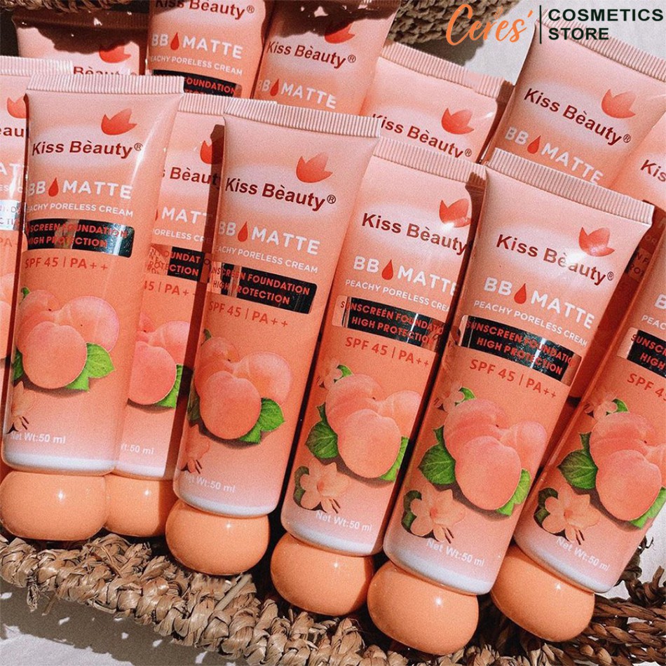 Kem Nền Che Khuyết Điểm Chống Nắng Kiss Beauty BB Matte 50ml | BigBuy360 - bigbuy360.vn