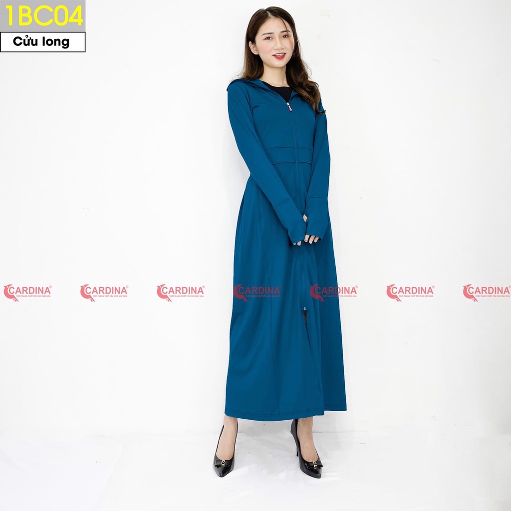 Áo Chống Nắng Nữ Toàn thân cao cấp CHÍNH HÃNG CARDINA Liền Thân 2 Lớp Dáng Dài làm mát cơ thể, thơm khử mùi