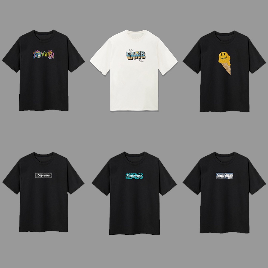 Áo thun Drew, Supreme, Vans, Thrasher nam nữ dáng rộng