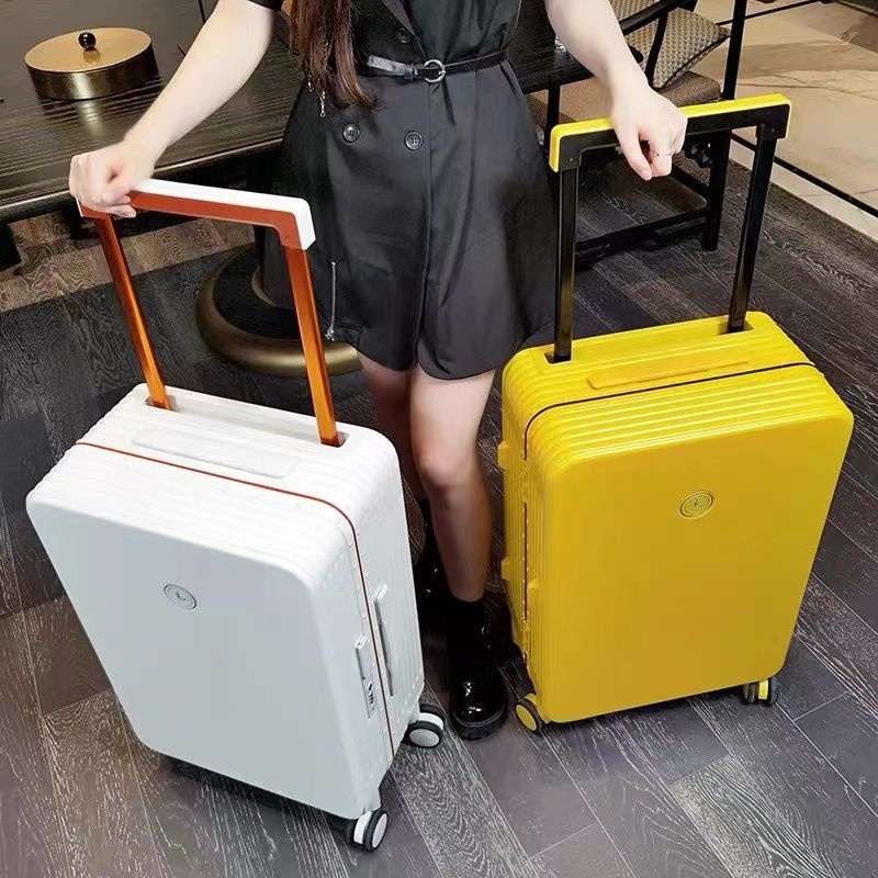 ▧ Khung nhôm rộng hành lý xe đẩy nữ 22 inch xe đẩy vali lên máy bay