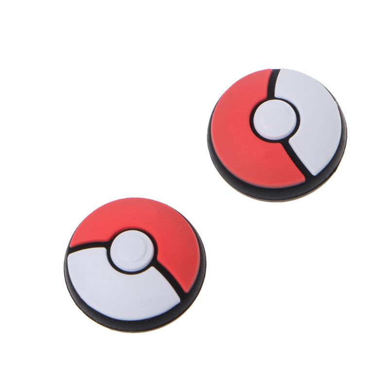 Set 2 đầu bọc nút xoay hình bóng Pokemon cho tay cầm chơi game Nintendo Switch