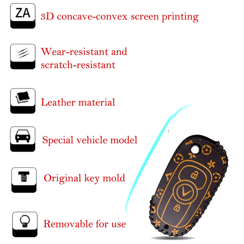 bọc chìa khoá smartkey Vinfast Fadil handmade da thật 001