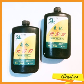 Keo UV Dán Pha Lê. Thủy Tinh, Kính, Mika Trong Suốt Chai Lớn 250ml