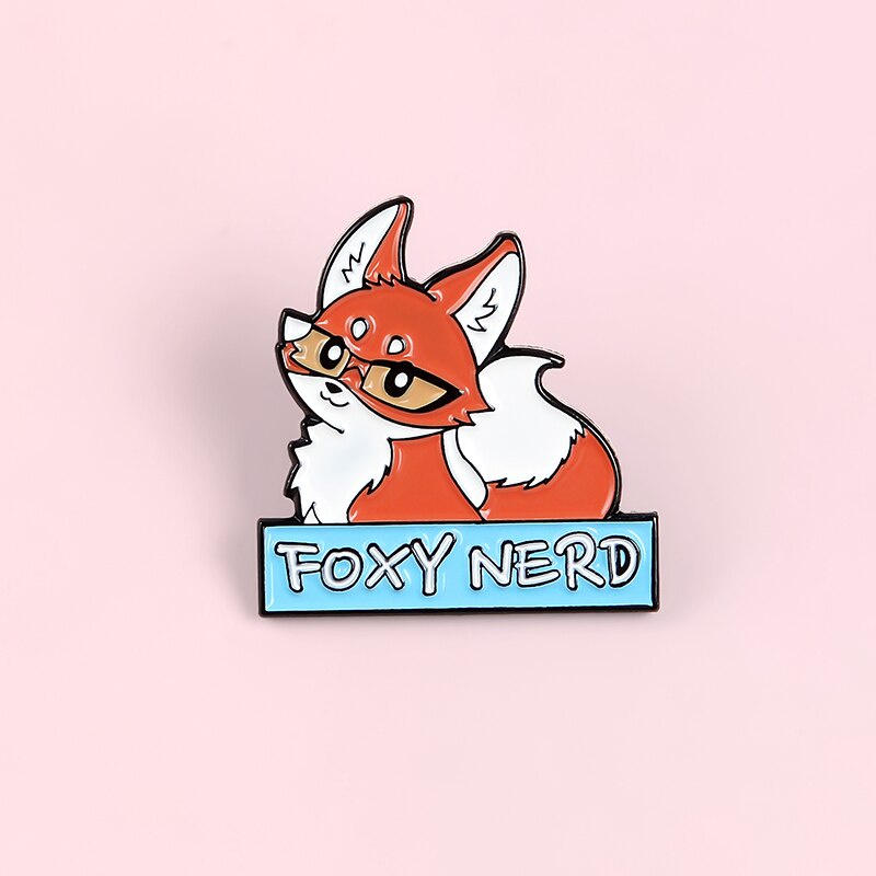 Ghim cài áo hình chú cáo hoạt hình dễ thương