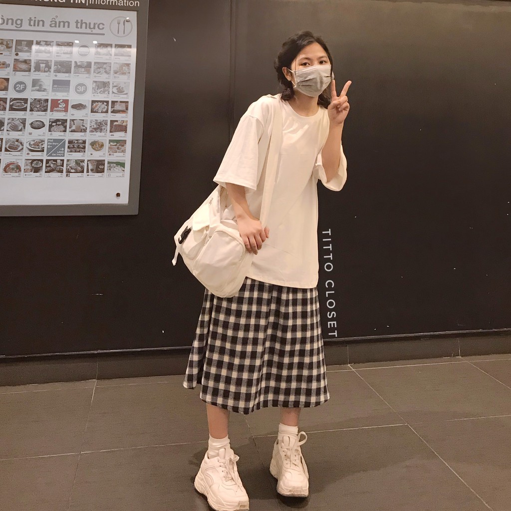 Chân Váy Dài Ulzzang Caro Skirt (Ảnh thật) | BigBuy360 - bigbuy360.vn