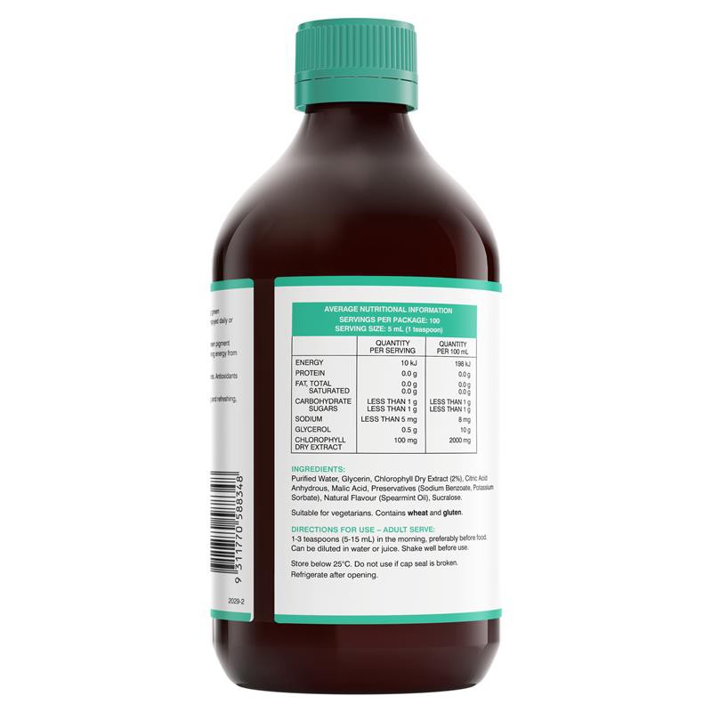 Nước Diệp Lục - Swisse Chlorophyll 500ml - Xuất xứ Úc