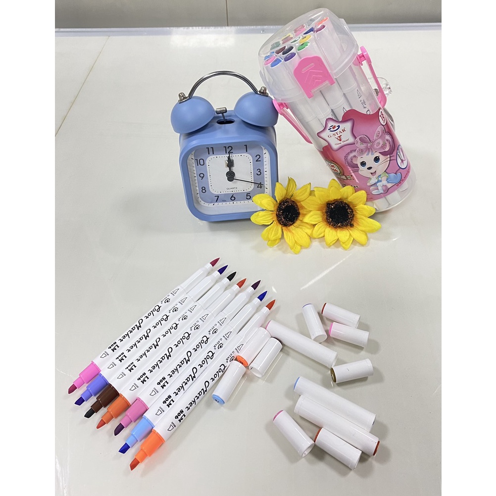 Bộ Bút Lông Dạ Màu Lọ Tròn Gstar 806: 12 - 18 - 24 - 36 - 48 màu